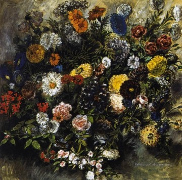 Bouquest de Fleurs Eugene Delacroix Peinture à l'huile